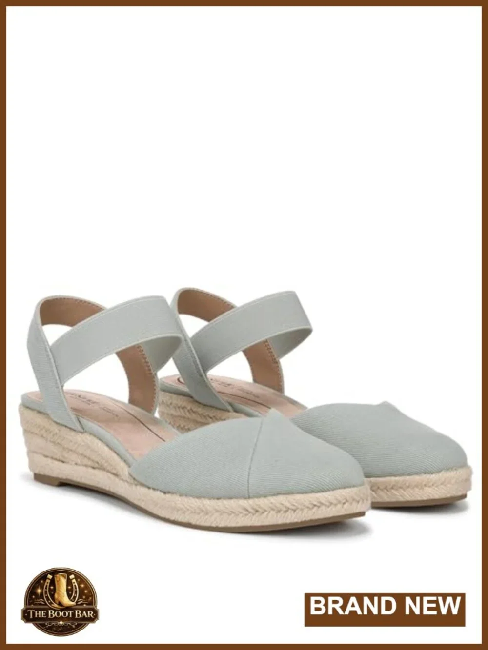 LifeStride Kimmie Espadrille Wedge Sandals with Cushioned Footbed